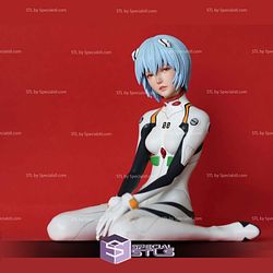 EVA Girls Ayanami Rei Sitting Pose Digital STL Files 3D Model