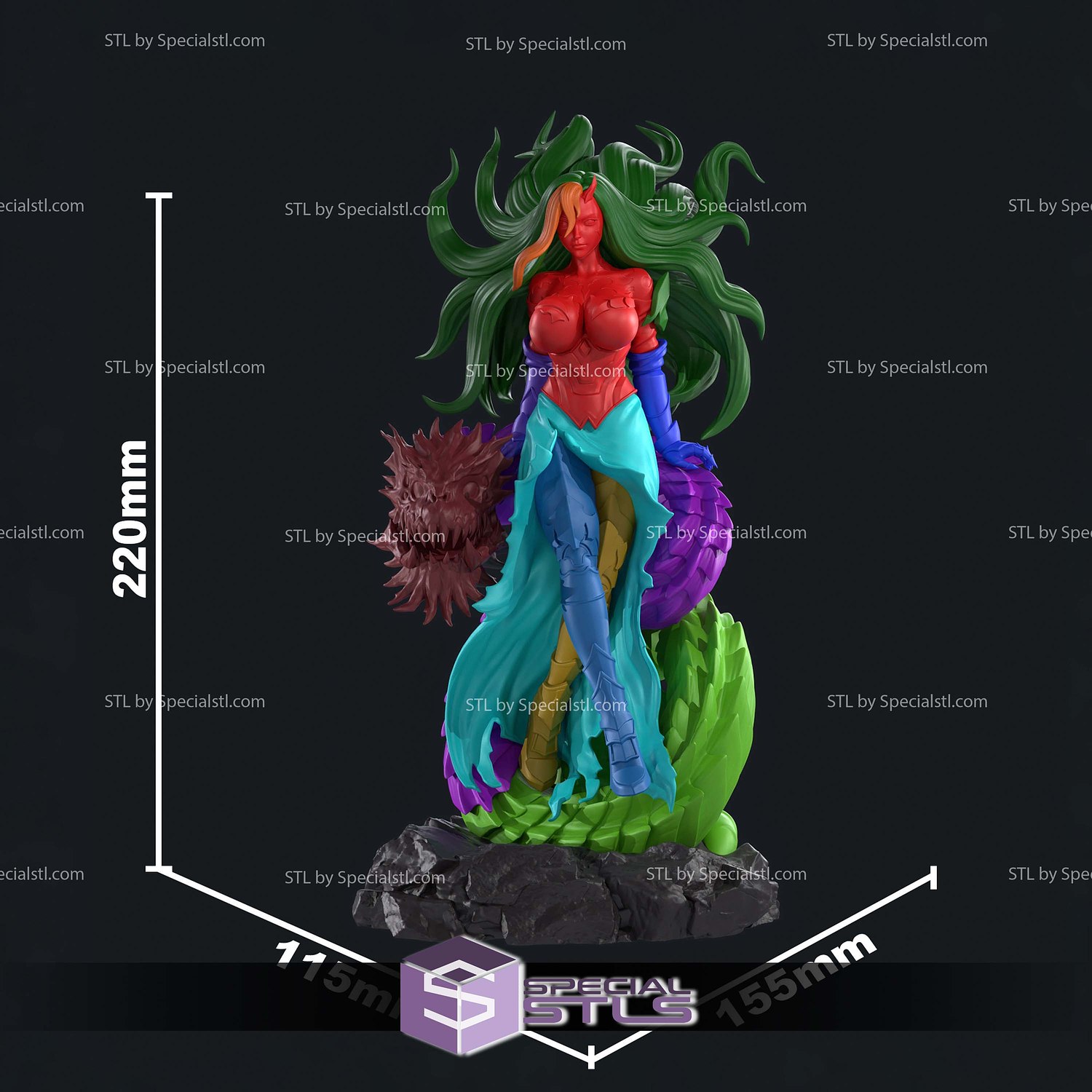 Querehsha Solo Leveling STL Files 3D Model — view 7