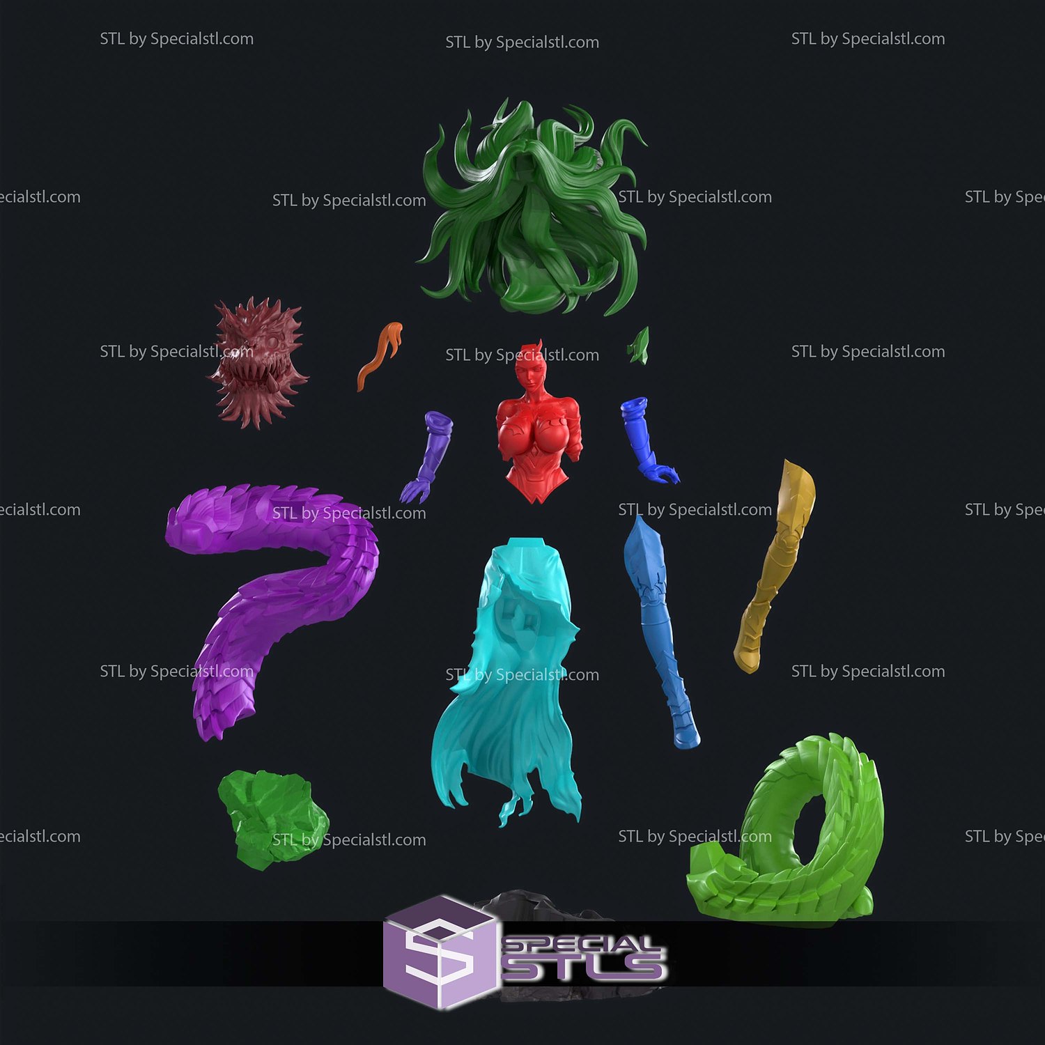 Querehsha Solo Leveling STL Files 3D Model — view 8