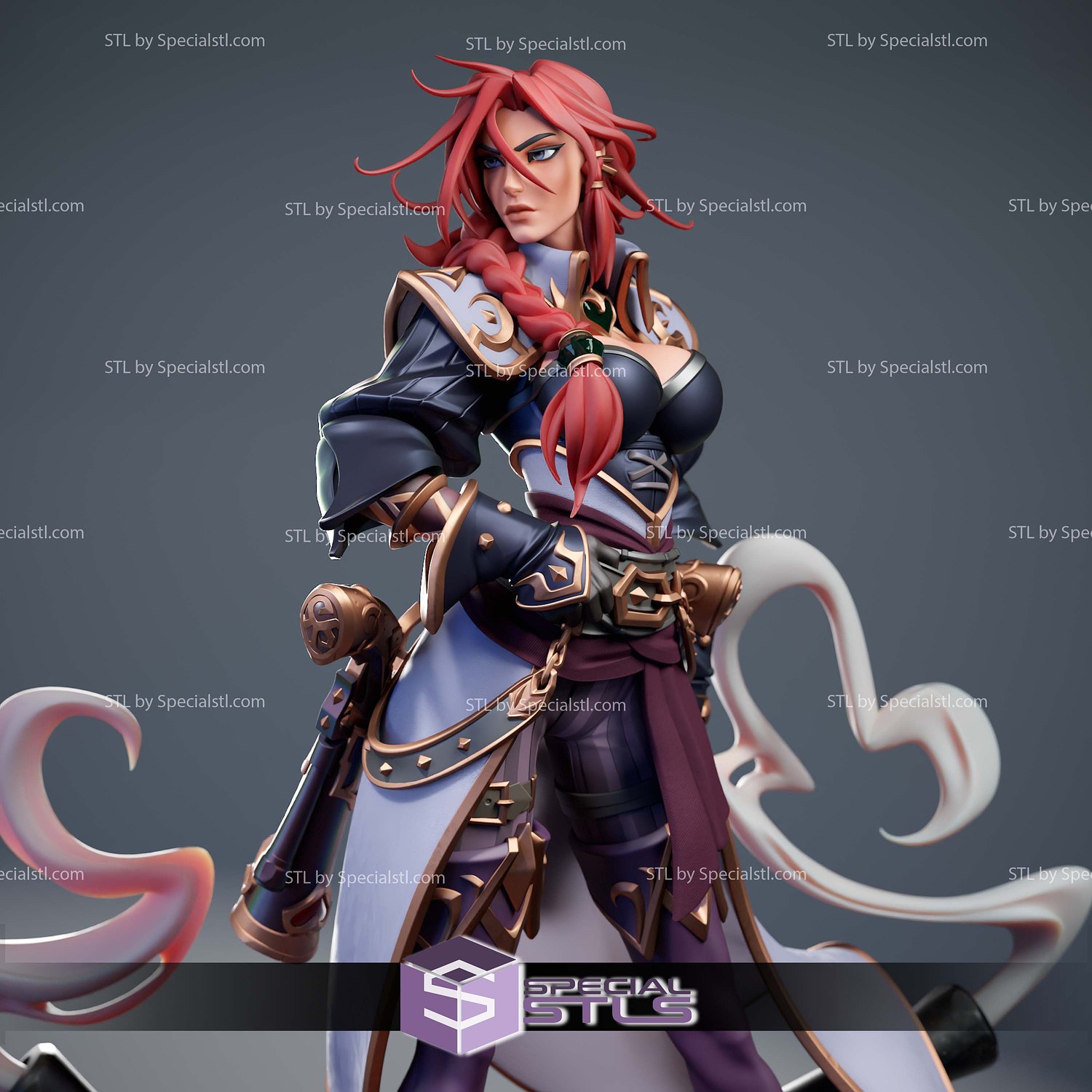 Miss Fortune League of Legends 278mm 3D Printer Files STL Model — view 2