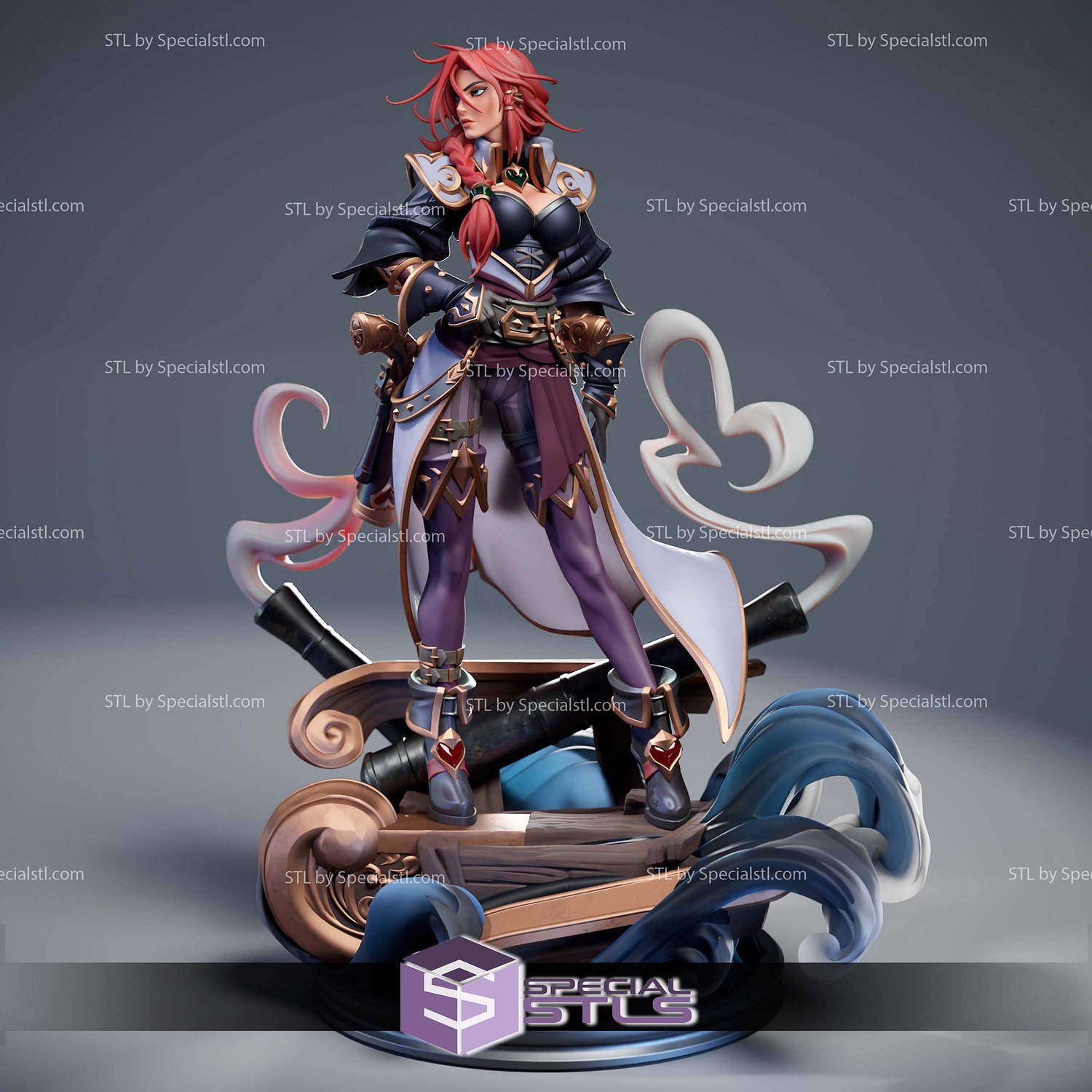 Miss Fortune League of Legends 278mm 3D Printer Files STL Model — view 3