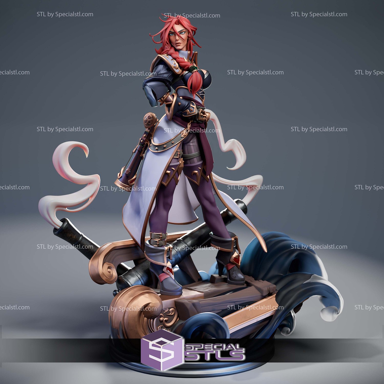 Miss Fortune League of Legends 278mm 3D Printer Files STL Model — view 6