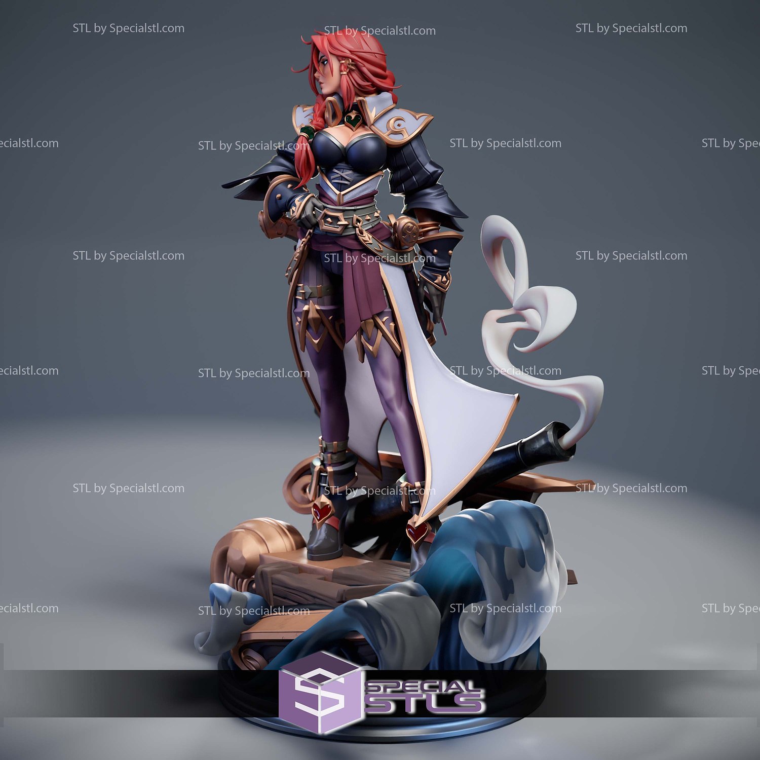 Miss Fortune League of Legends 278mm 3D Printer Files STL Model — view 7