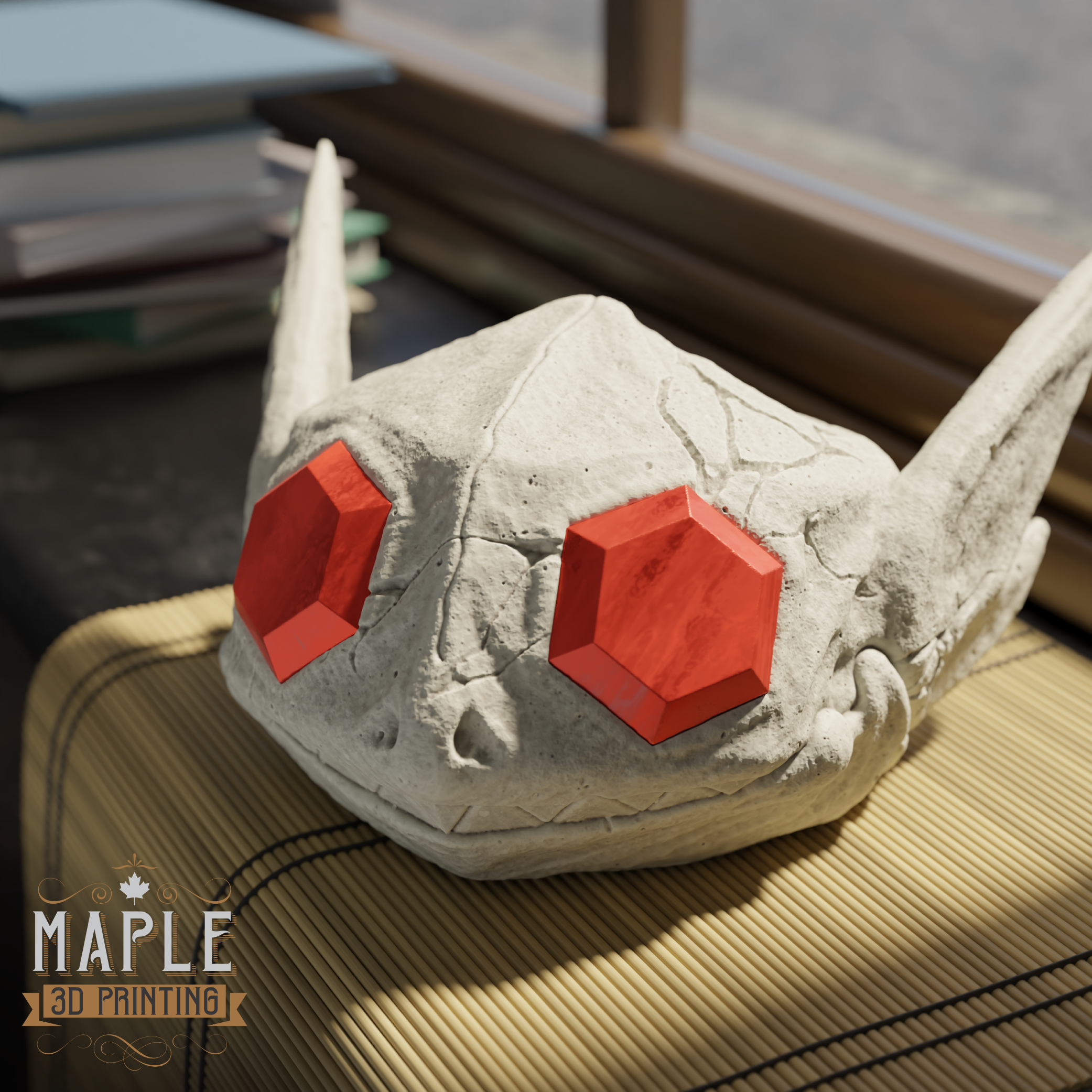 Sableye Skull - Decoration - Halloween 3D STL Model — view 3