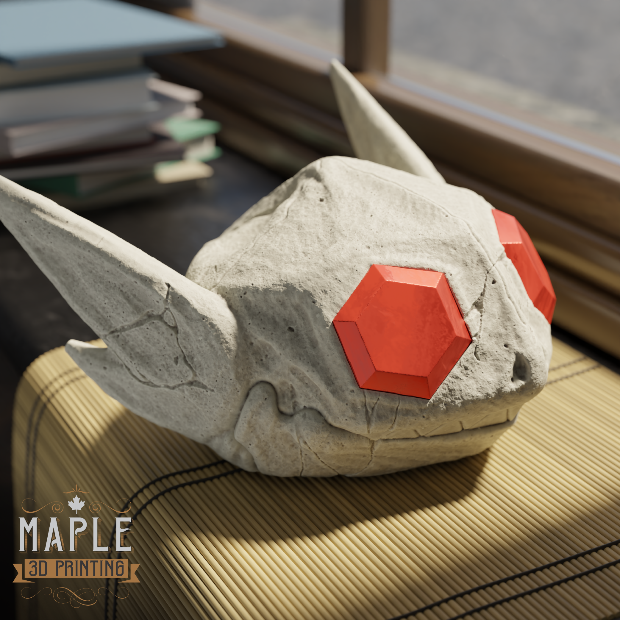 Sableye Skull - Decoration - Halloween 3D STL Model — view 4
