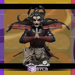 Hashirama Senju God of Shinobi Bust STL Files 3D Model