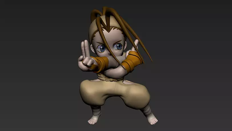 Ibuki - Super Gem Fighter Mini Mix Style 3D BLEND Model