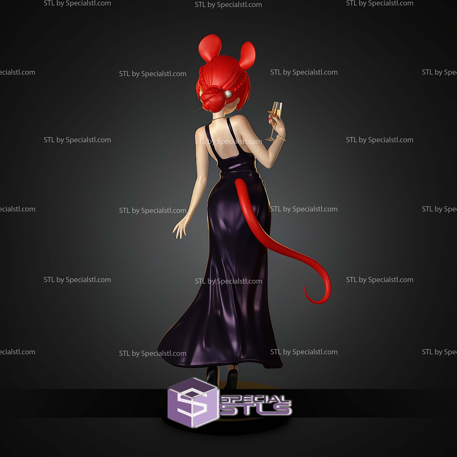 Dress Hakoz Baelz 1 7 STL Files 3D Model — view 3