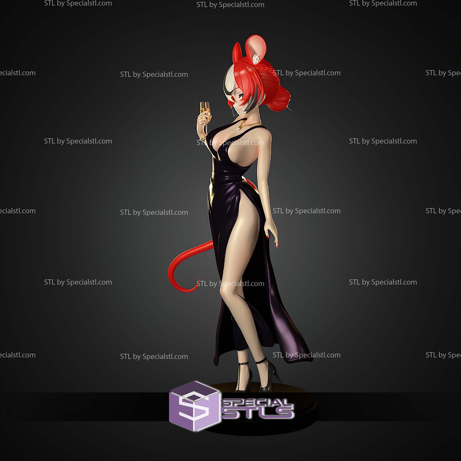 Dress Hakoz Baelz 1 7 STL Files 3D Model — view 4
