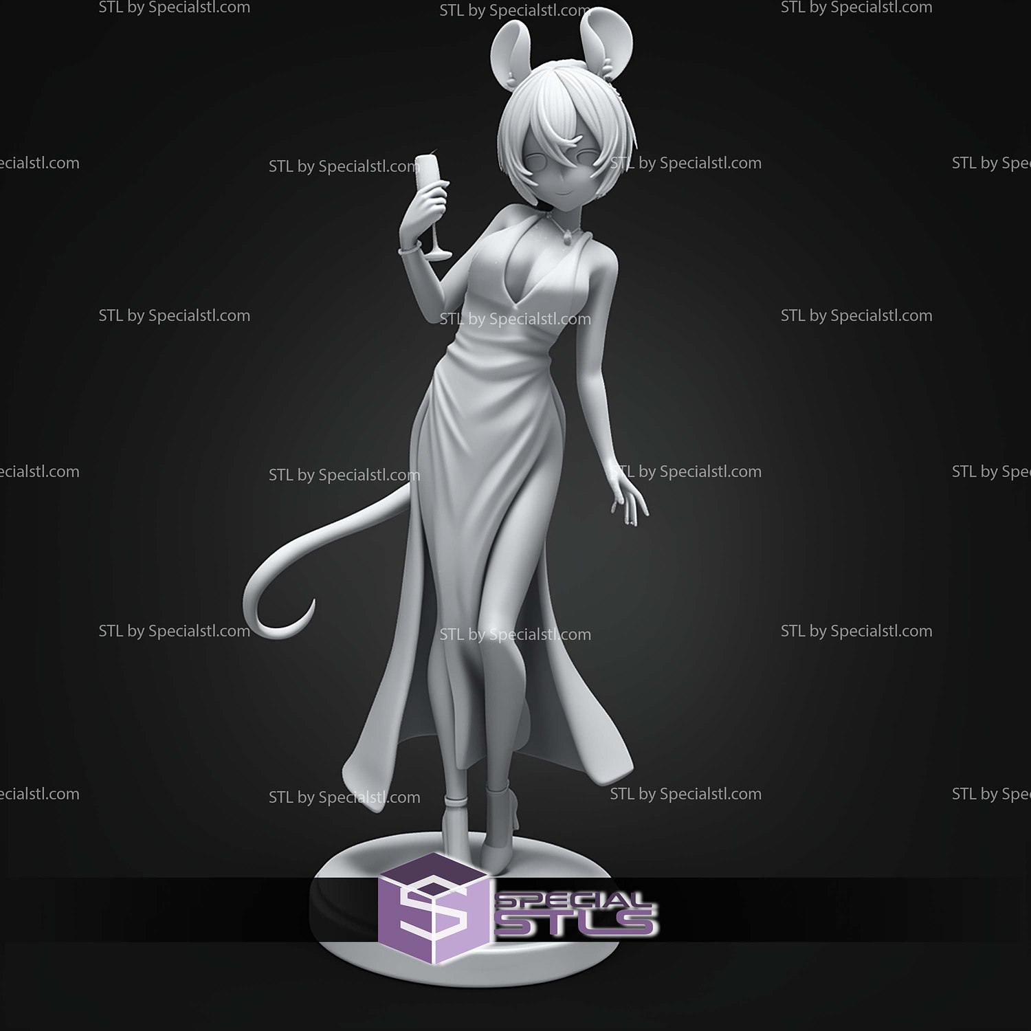Dress Hakoz Baelz 1 7 STL Files 3D Model — view 5