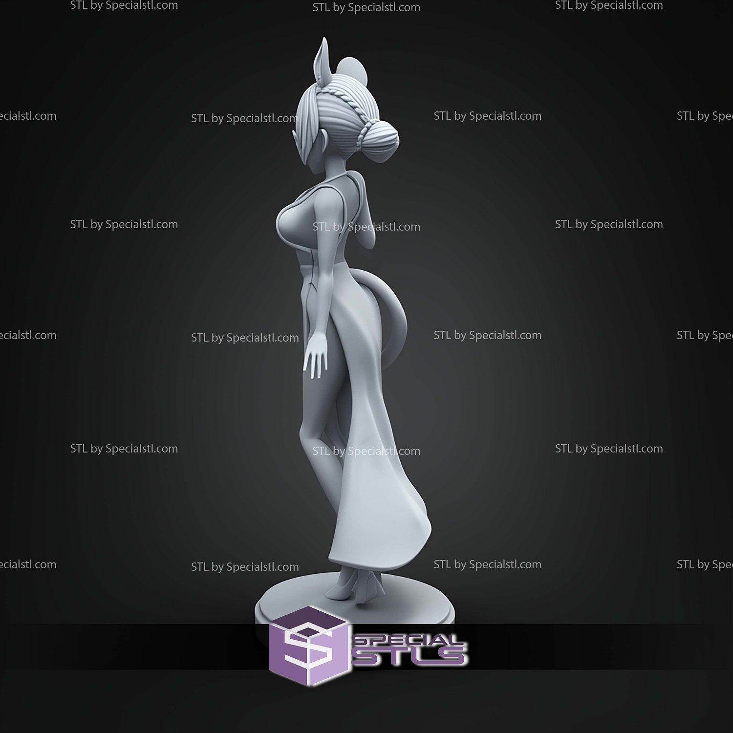 Dress Hakoz Baelz 1 7 STL Files 3D Model — view 8