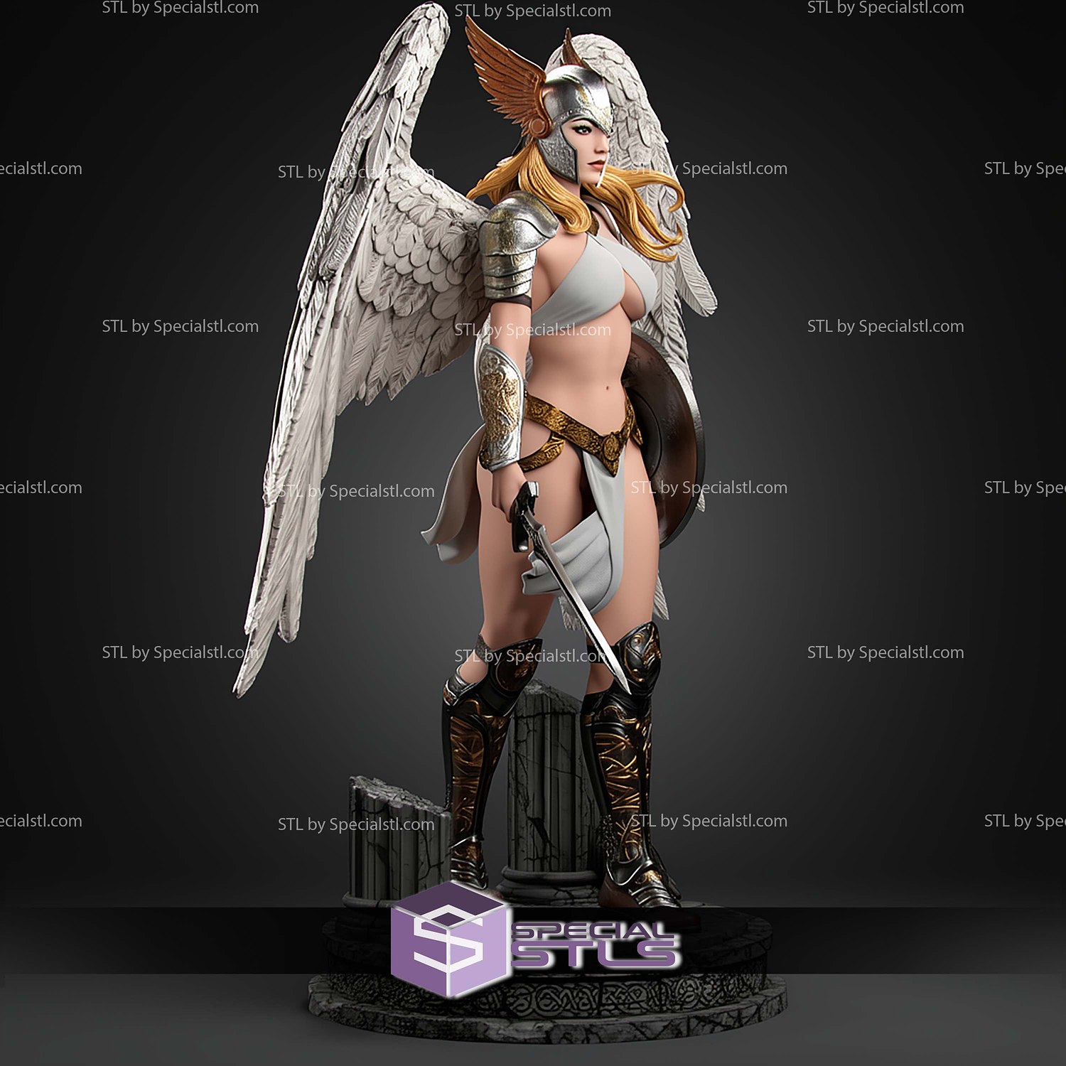 Brynhildr Valkyrie STL Files 3D Model — view 5