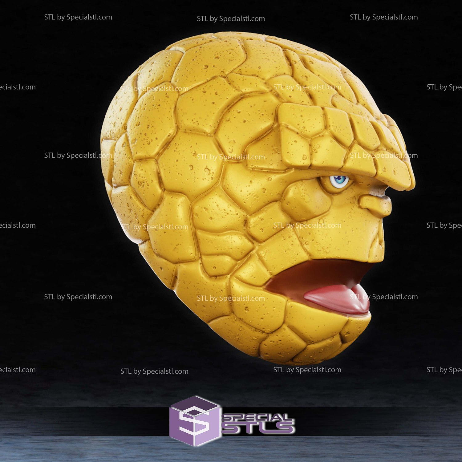 Cosplay STL Files The Thing Comic Mask 3D Model — view 3