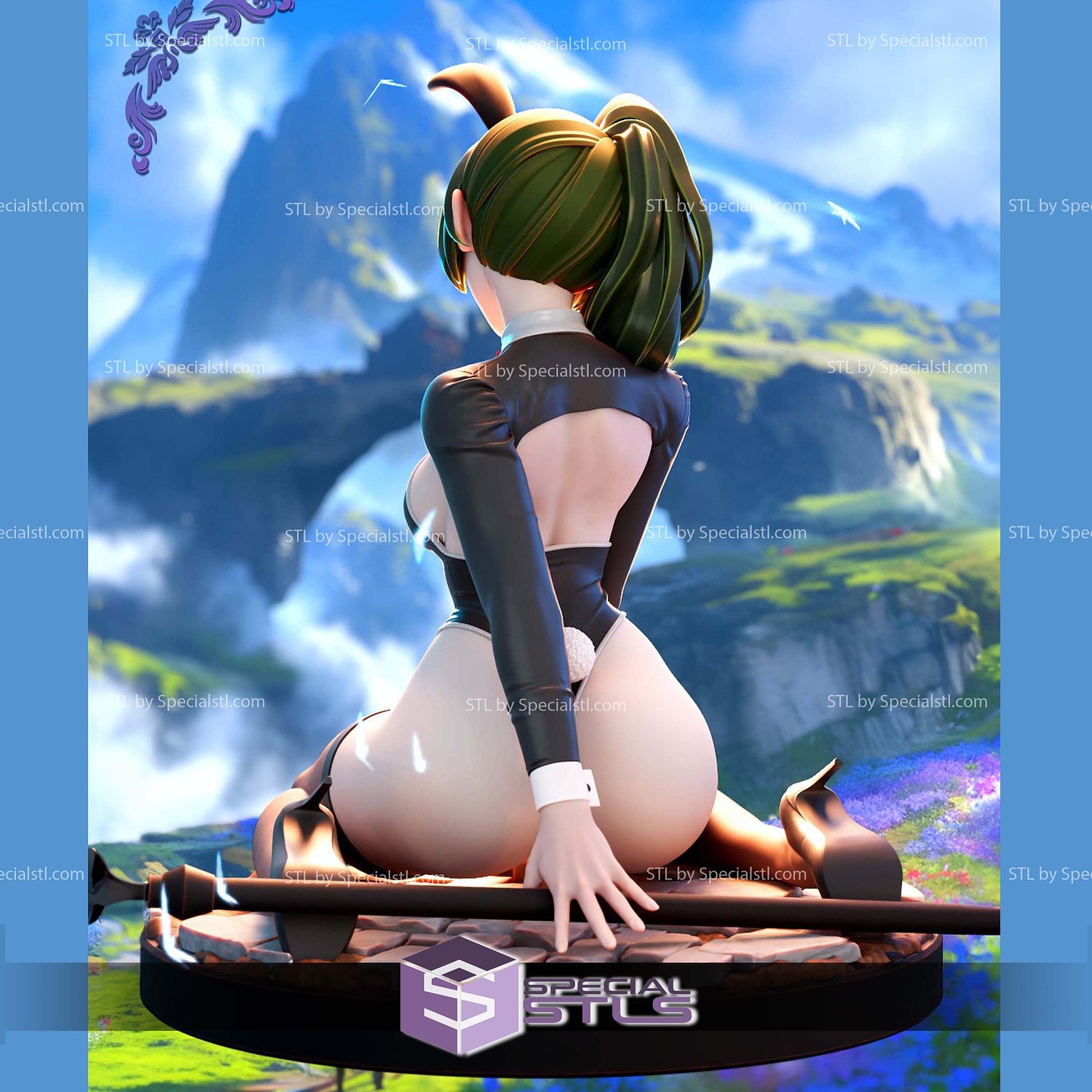 Ubel Beyond Journeys End Bunny 3D Print Files STL Model — view 2
