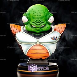 Guldo Psychic Warrior Bust STL Files 3D Model