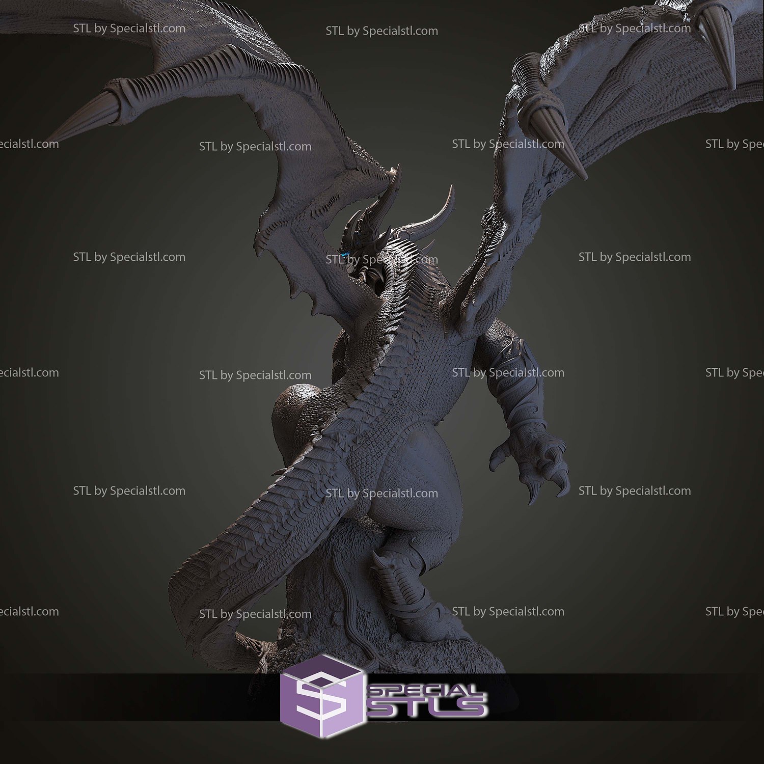 Ysera Dragon Warcraft STL Files 3D Model — view 7