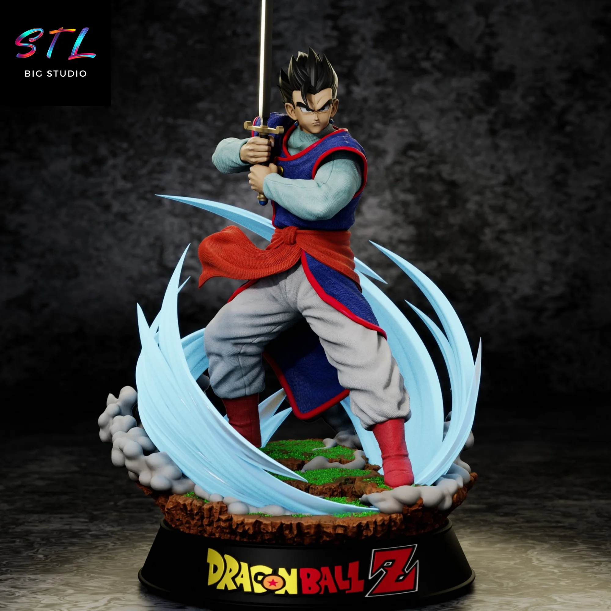 Son Gohan Z Sword STL | 3D Printable Figure | Dragon Ball Z Model