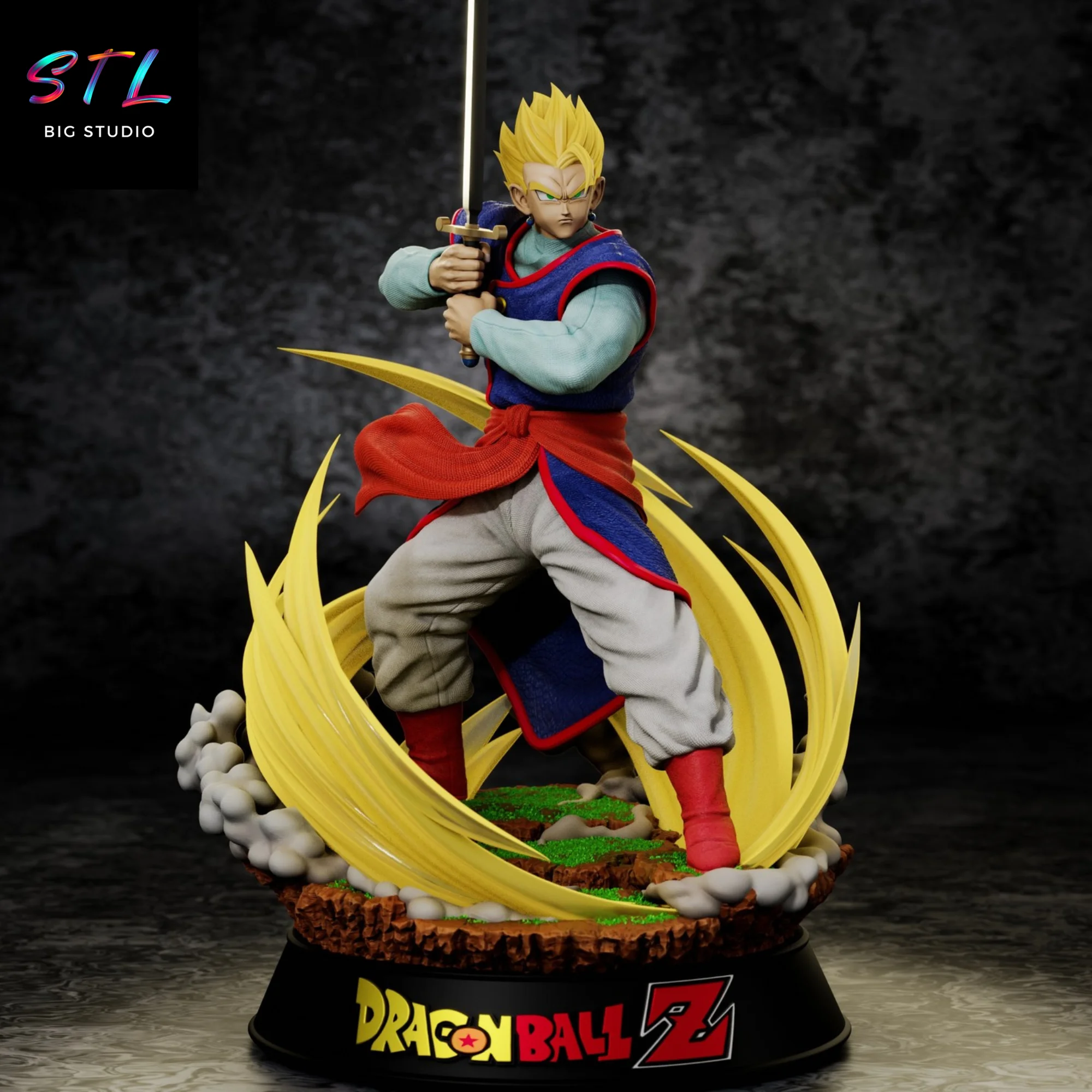 Son Gohan Z Sword STL | 3D Printable Figure | Dragon Ball Z Model — view 2