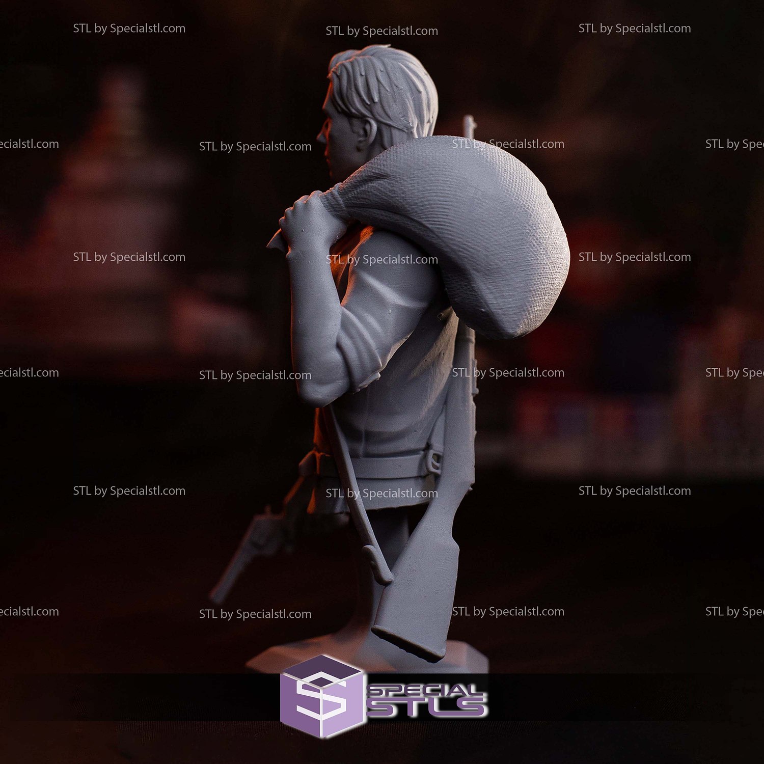 Enzo Favara Bust 3D Printer Files STL Model — view 3