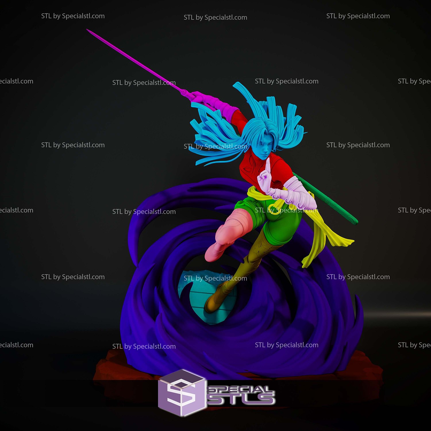 Psylocke Attack Marvel Rivals 3D Printer Files STL Model — view 7