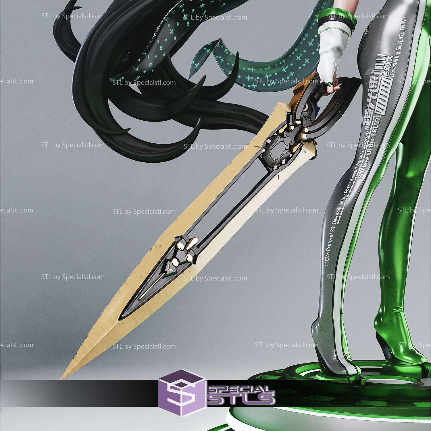 Eve Stellar Blade of Hope 3D Printer Files STL Model — view 6