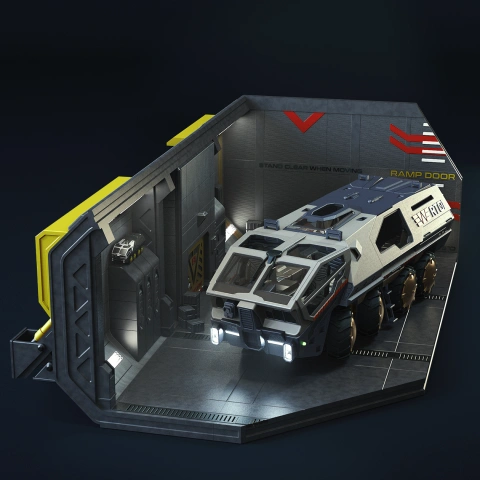 RT01 Transport in Diorama 3D Printer Files | Assembly + Action STL Model