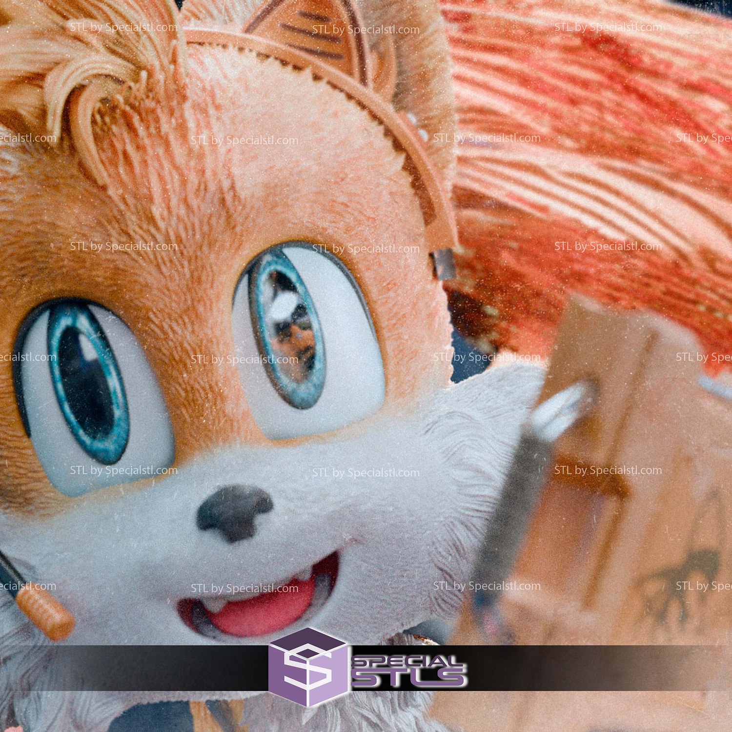 Miles Tails Prower Sonic 3D Printer Files STL Model — view 5