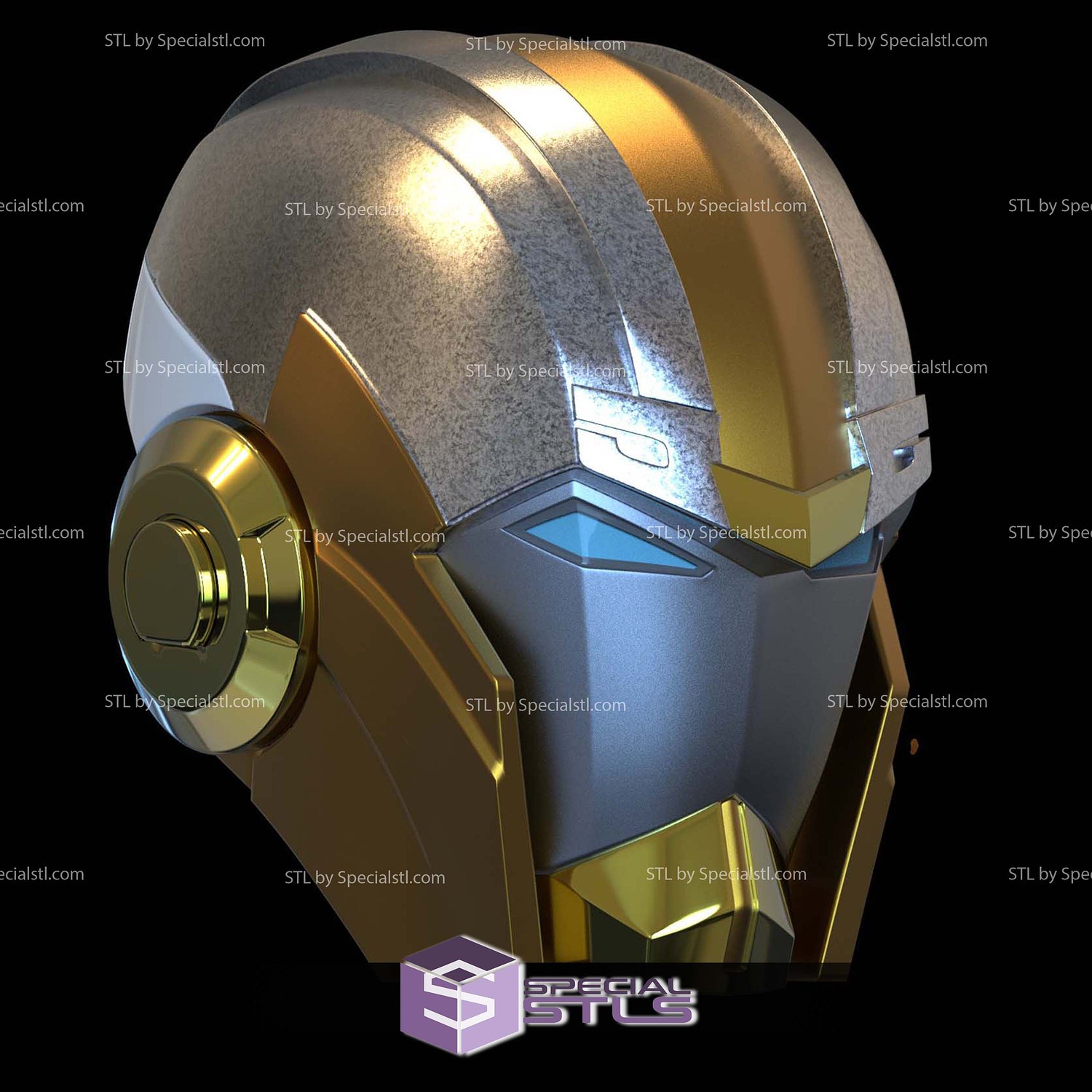 Cosplay STL Files Iron Thor Sentinel Helmet 3D Model — view 3
