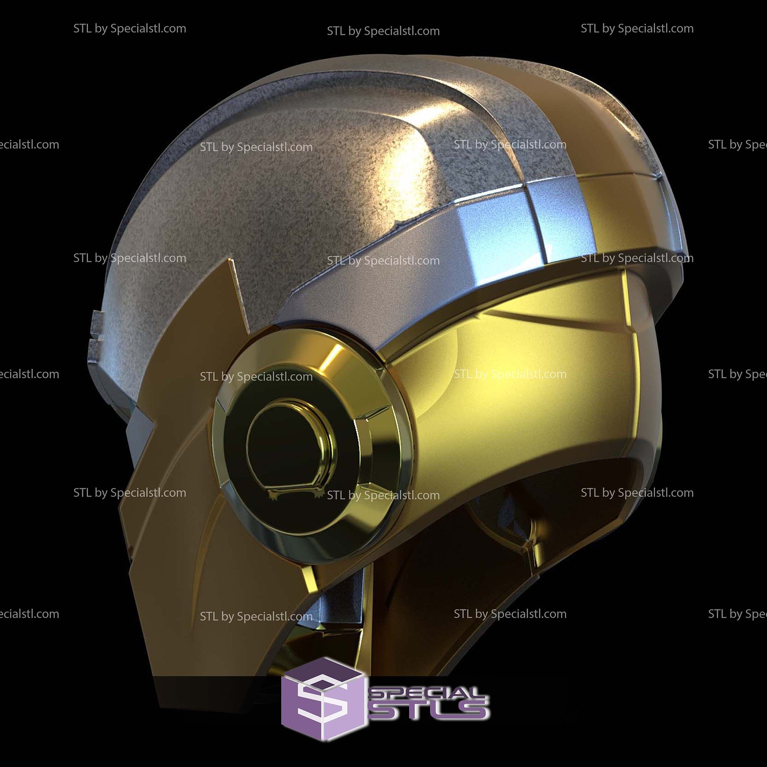 Cosplay STL Files Iron Thor Sentinel Helmet 3D Model — view 4