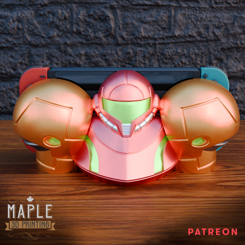Samus Nintendo Switch Dock 3D STL Model