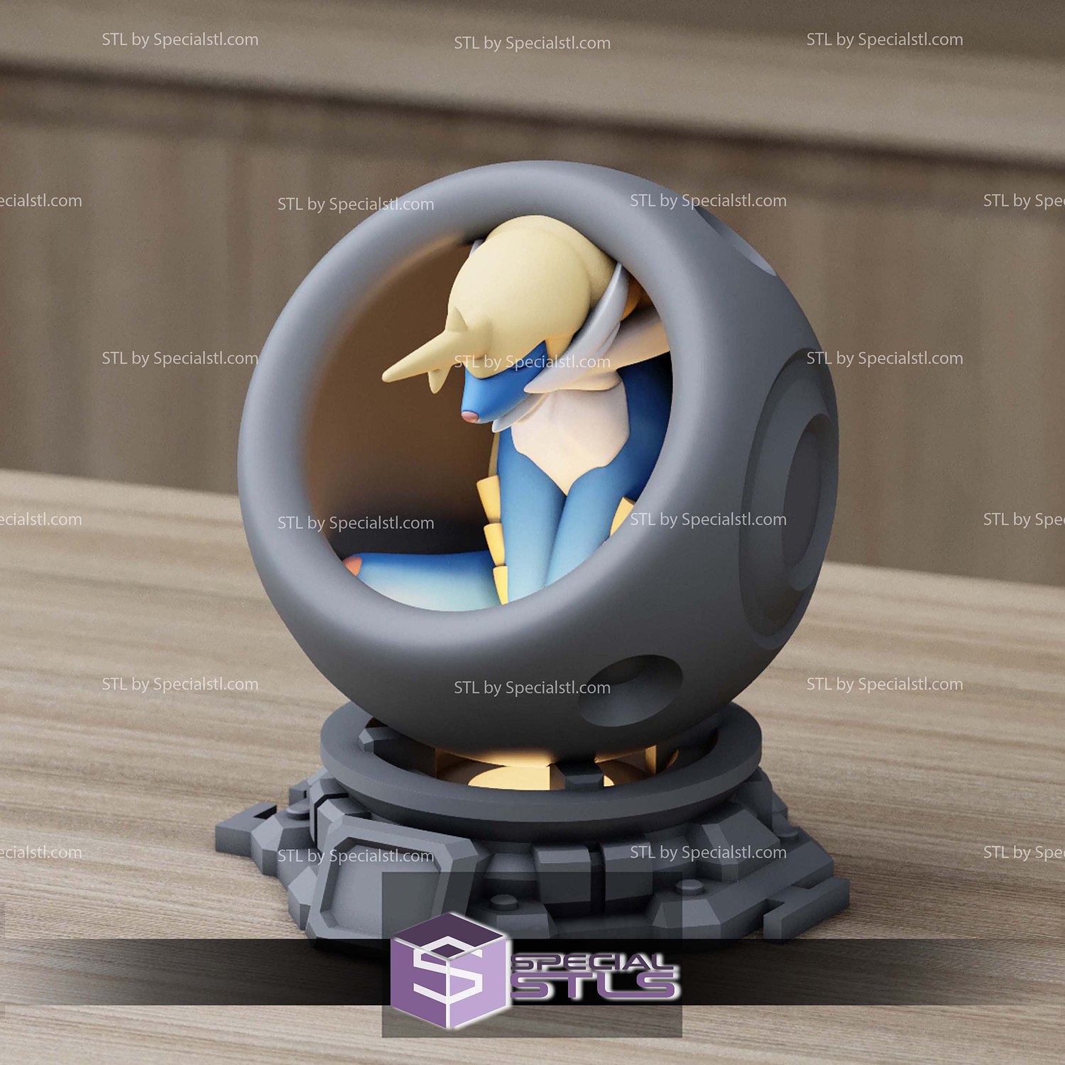Super Basic Pokemon STL Samurott Healing Machine 3D Model — view 3