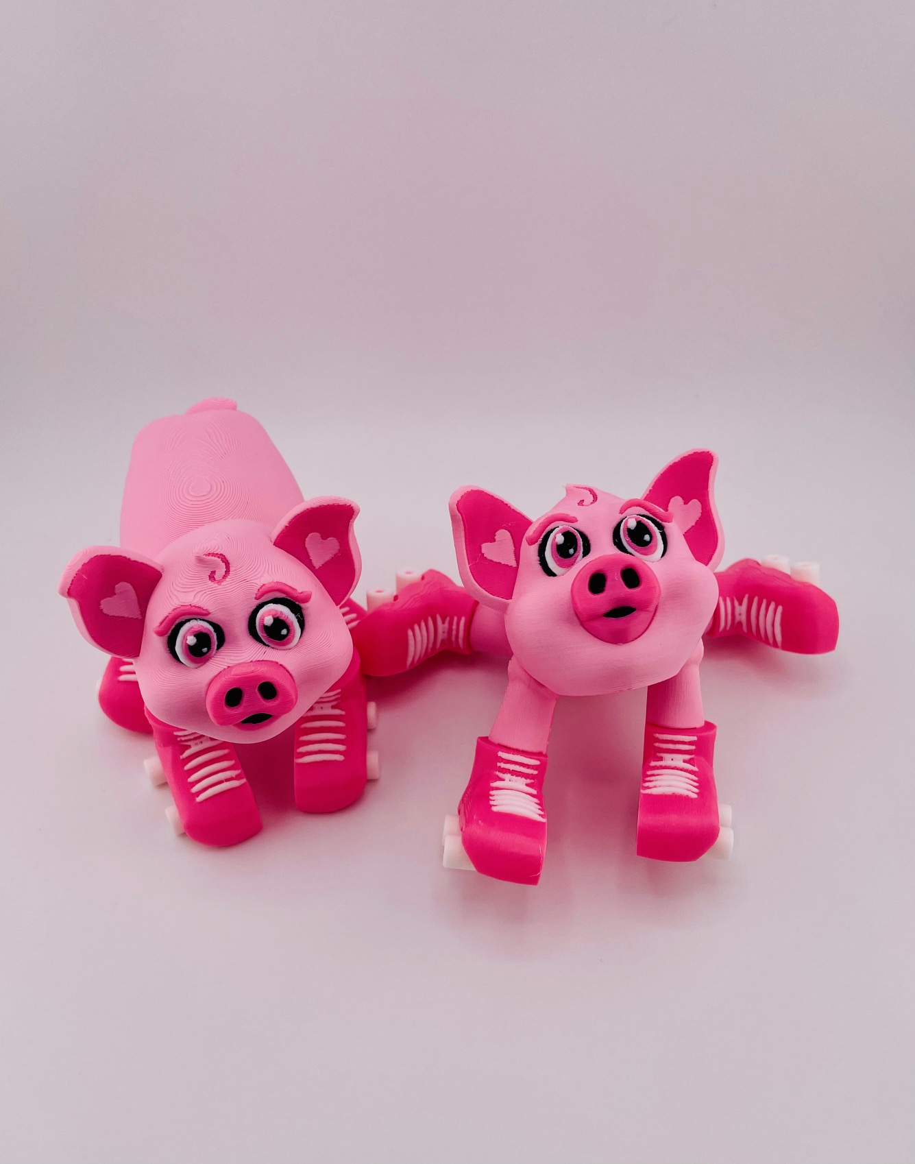 Pig Roller Skate Flexi 3D 3MF Model