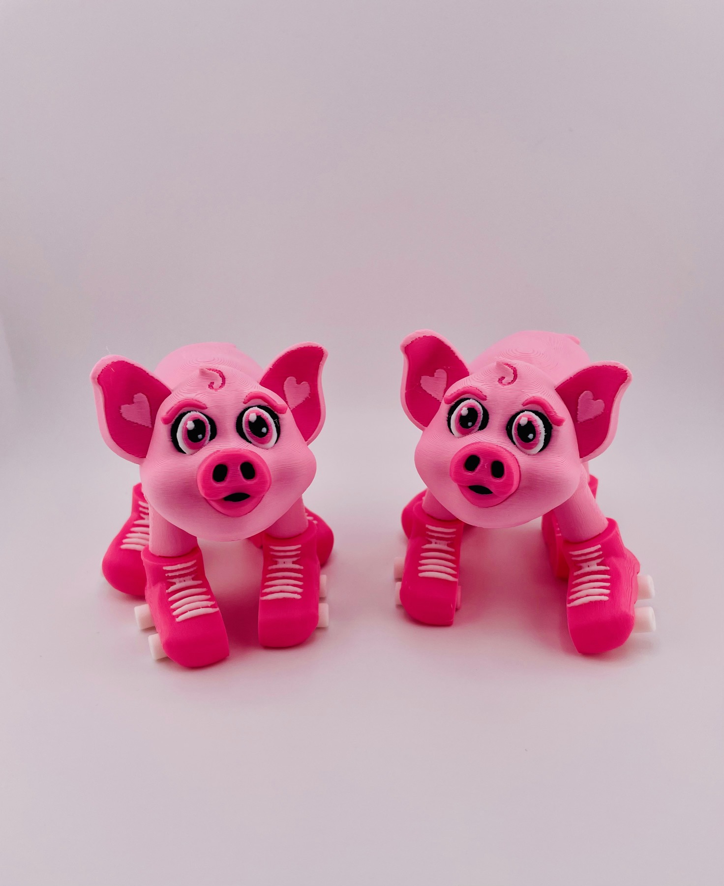 Pig Roller Skate Flexi 3D 3MF Model — view 8