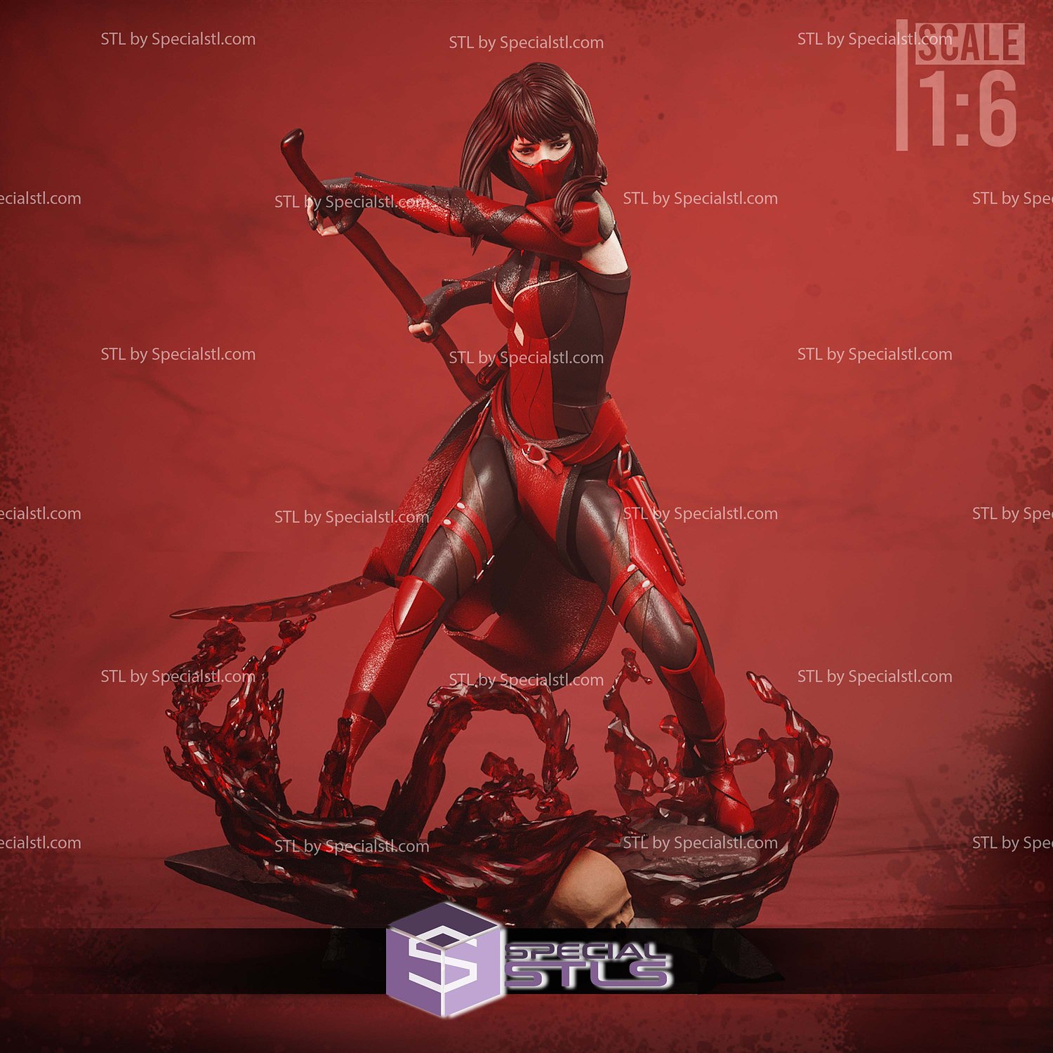 Skarlet Mortal Kombat 11 3D Printer Files STL Model — view 3