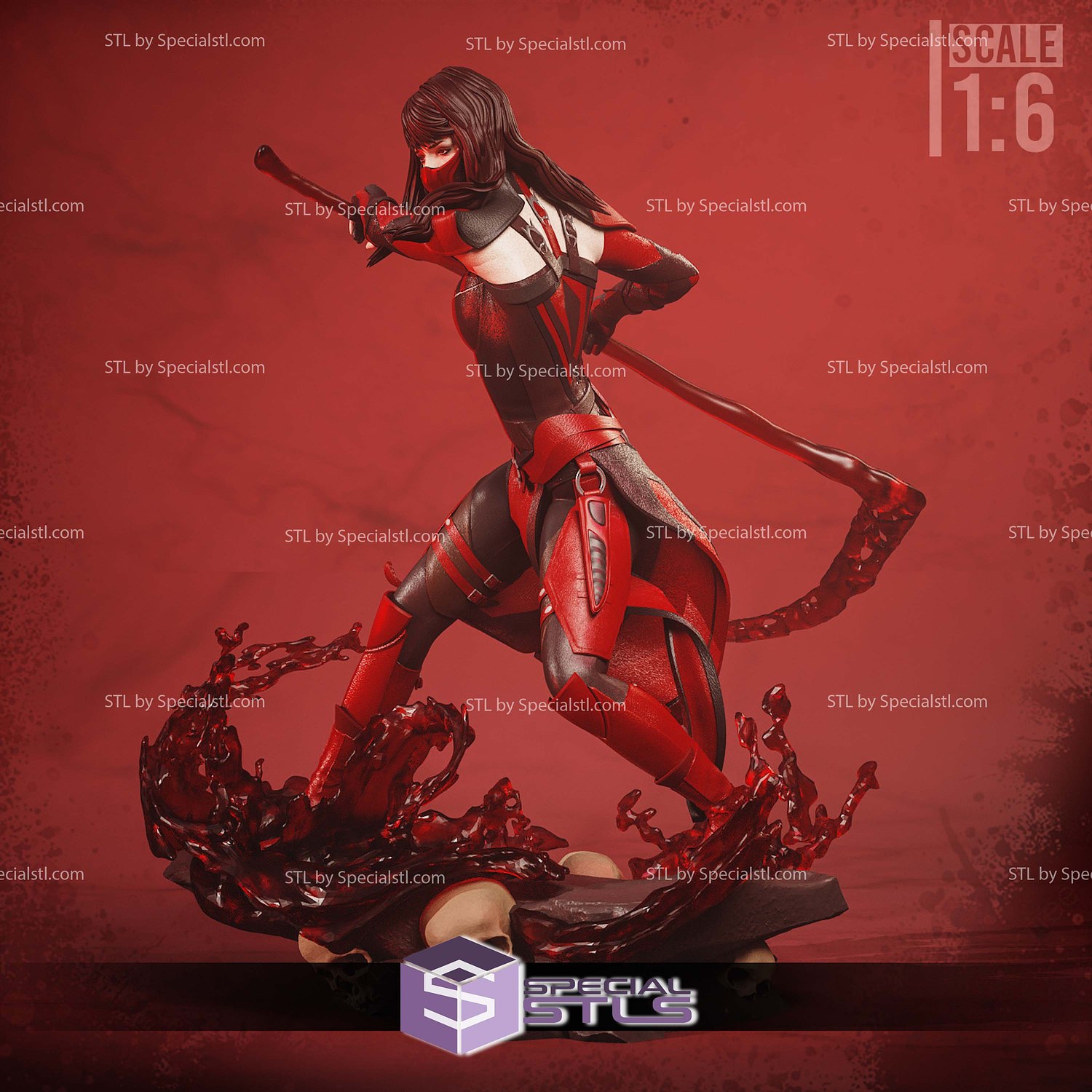 Skarlet Mortal Kombat 11 3D Printer Files STL Model — view 4