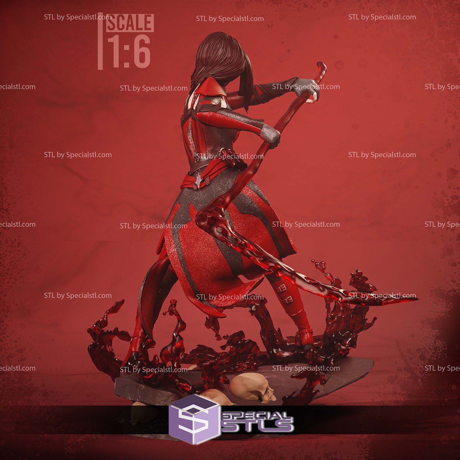 Skarlet Mortal Kombat 11 3D Printer Files STL Model — view 7