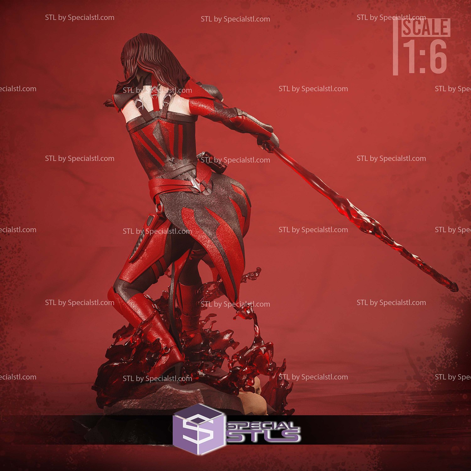 Skarlet Mortal Kombat 11 3D Printer Files STL Model — view 8
