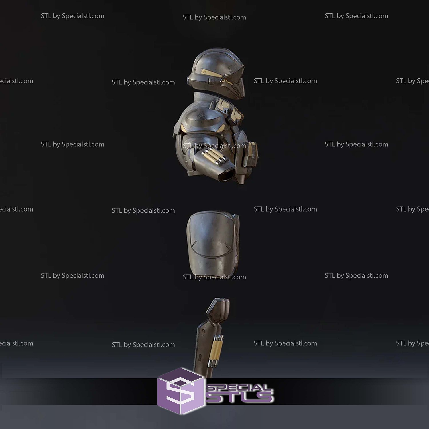 Cosplay STL Files Juggernaut Armor 3D Model — view 3