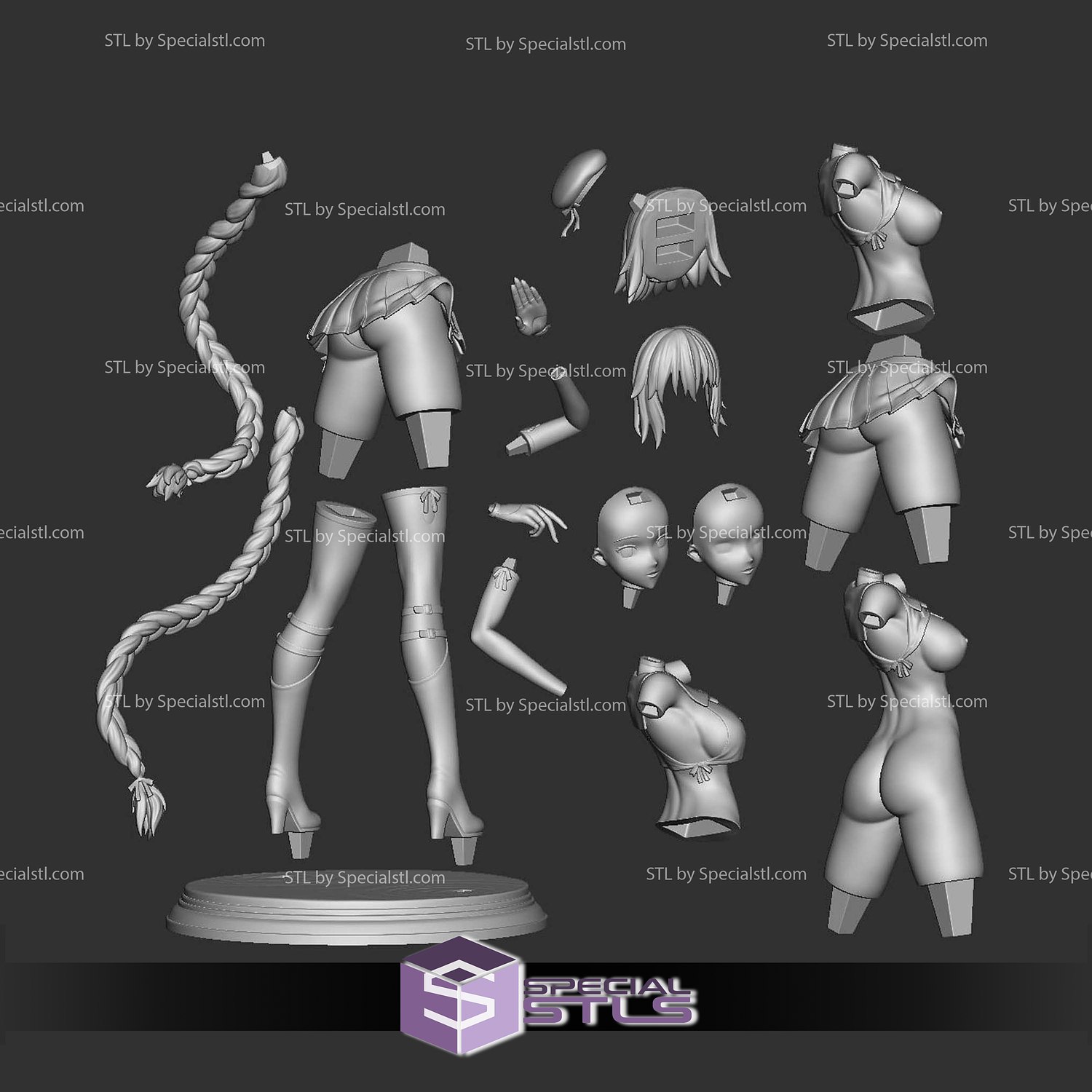 Jeanne DArc Fate Grand Order Attractive 3D Model Sculpture STL Model — view 4