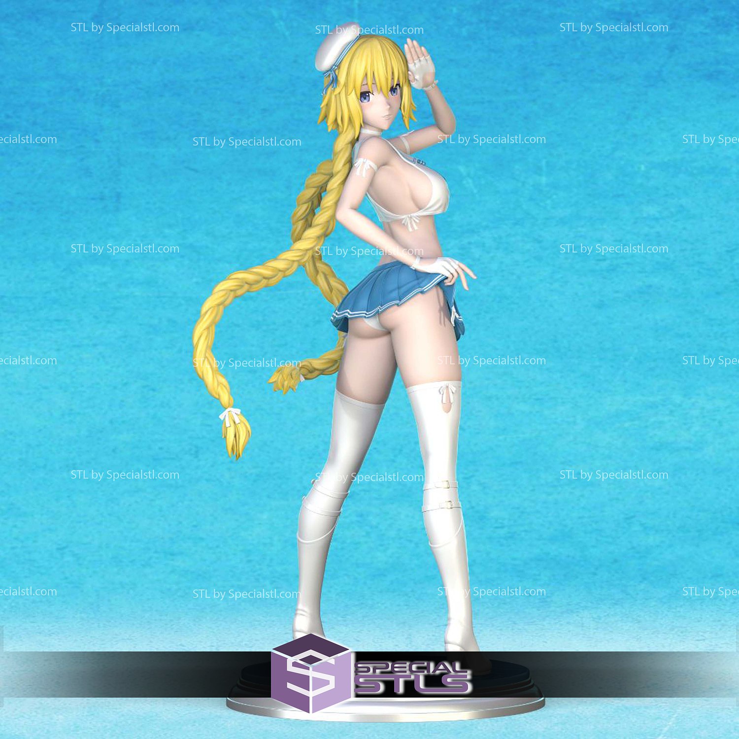 Jeanne DArc Fate Grand Order Attractive 3D Model Sculpture STL Model — view 6