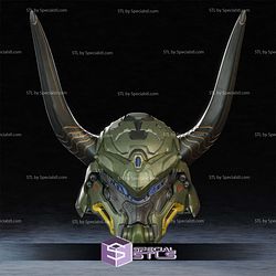 Cosplay STL Files Doom Atlas Helmet 3D Model