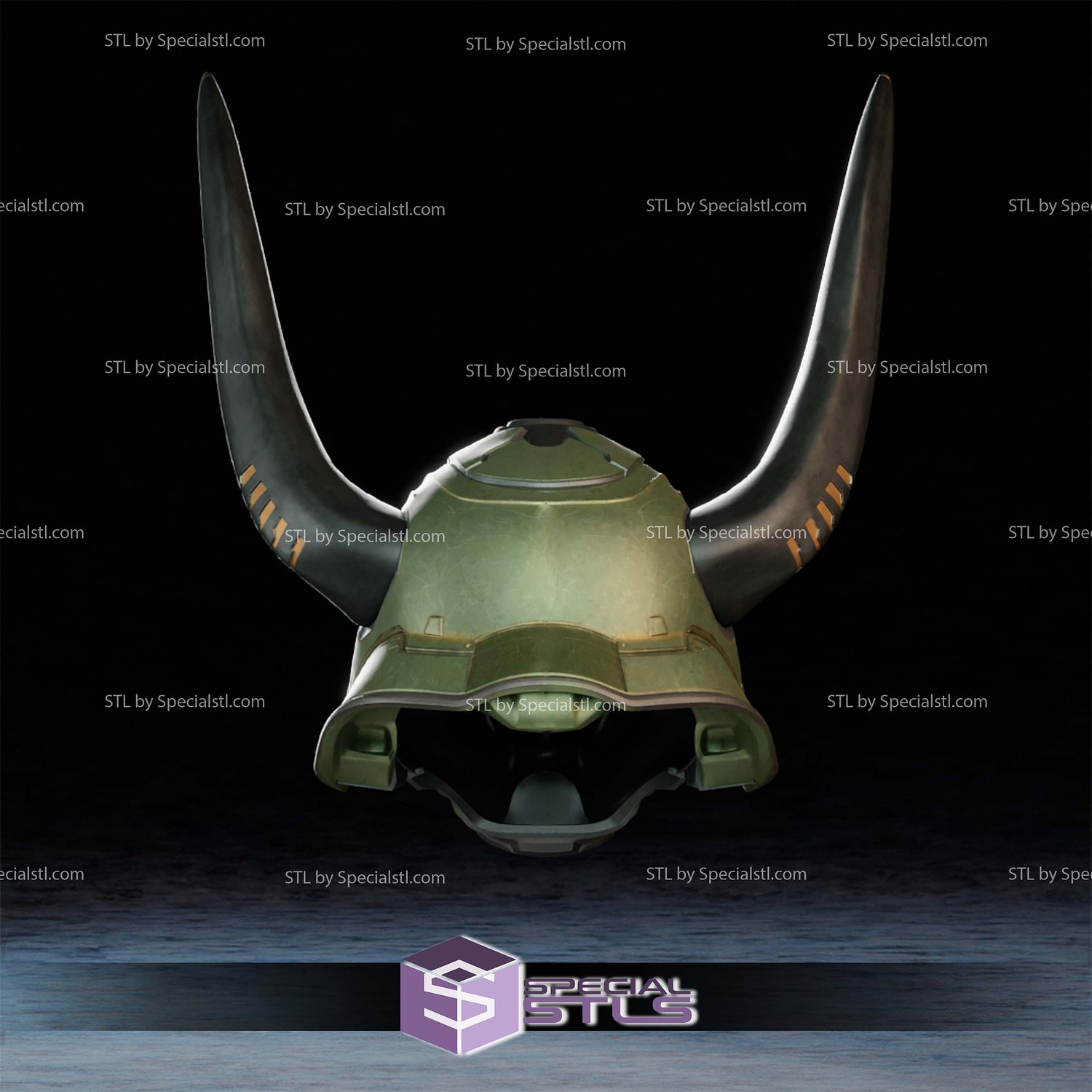 Cosplay STL Files Doom Atlas Helmet 3D Model — view 2