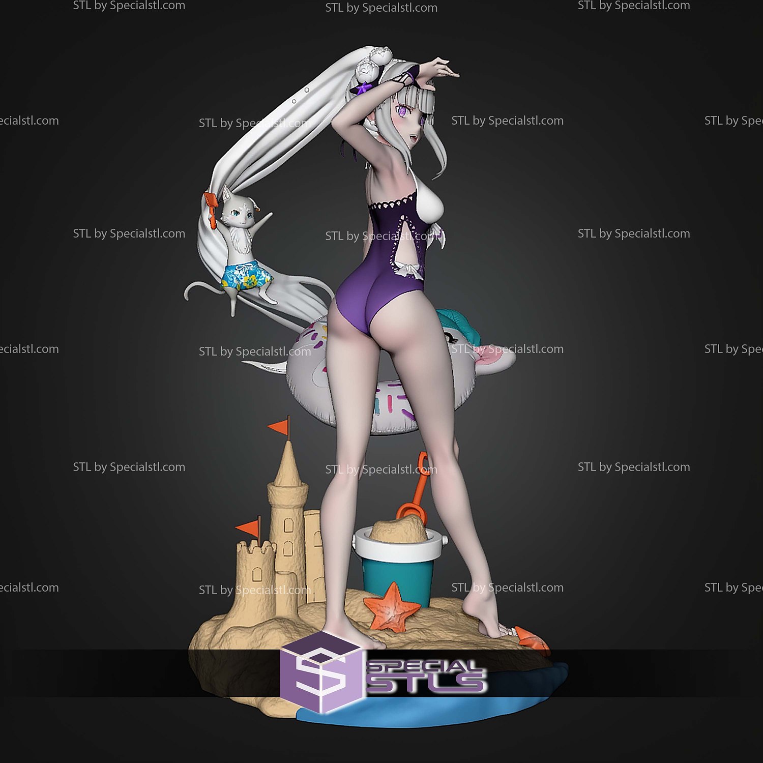 Emilia and Puck 250mm Summer Version STL Files 3D Model — view 5