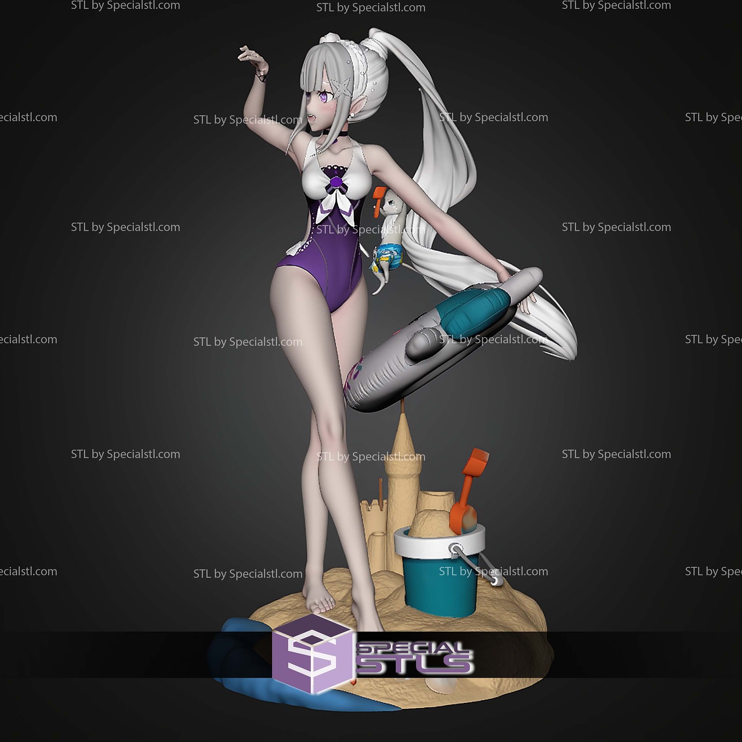 Emilia and Puck 250mm Summer Version STL Files 3D Model — view 6