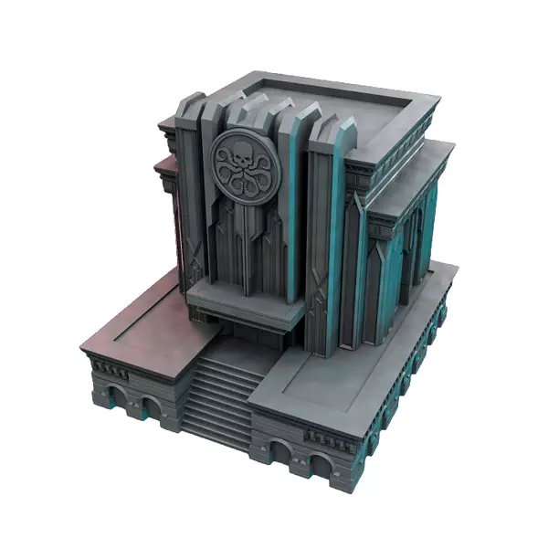 Headquarters X - Board Game Miniature STL 3D Model