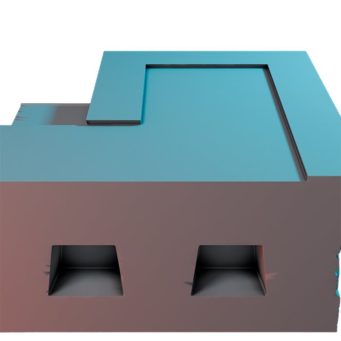 Headquarters X - Board Game Miniature STL 3D Model — view 2