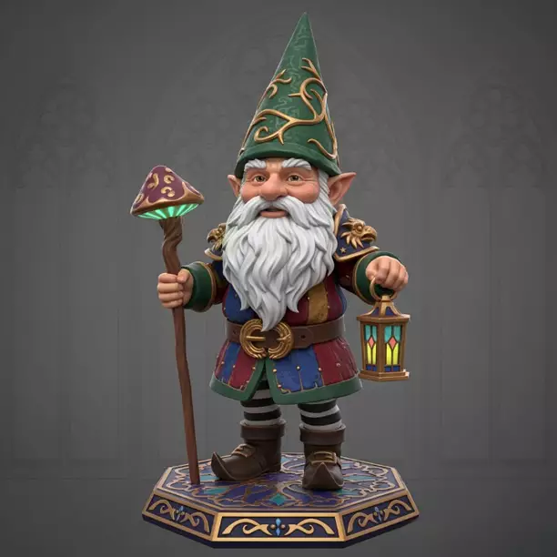 4272 Fairy Tale Gnome  Full Body Figurine  STL  DND  ARTE 3D Model