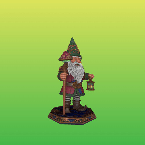 4272 Fairy Tale Gnome  Full Body Figurine  STL  DND  ARTE 3D Model — view 3