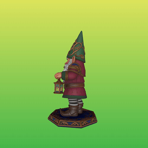 4272 Fairy Tale Gnome  Full Body Figurine  STL  DND  ARTE 3D Model — view 5