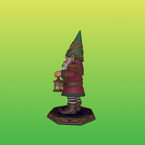 4272 Fairy Tale Gnome  Full Body Figurine  STL  DND  ARTE 3D Model — view 6